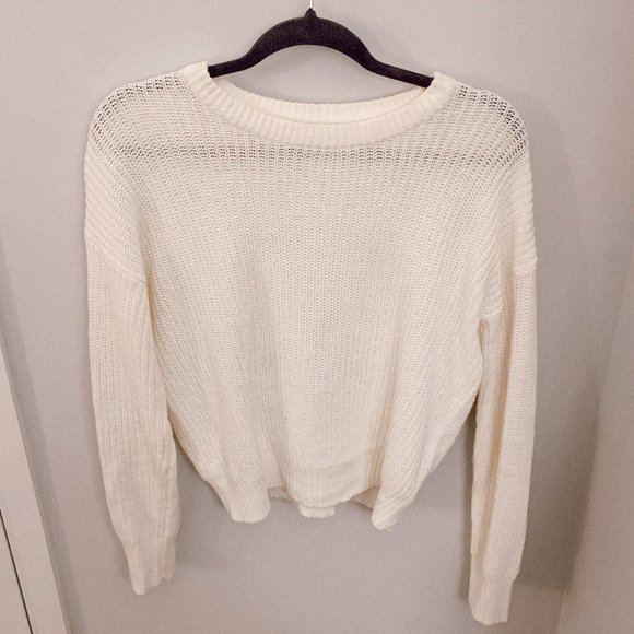 Urban Outfitters Cream Knit Sweater 